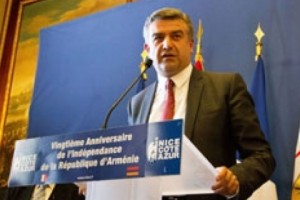 Երևանի քաղաքապետ Կարեն Կարապետյանը մասնակցել է ՀՀ անկախության 20-
ամյակի առթիվ Նիցցայում կազմակերպված միջոցառմանը