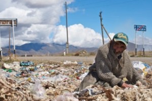 Grandpa Robert - "Pickin thru garbage is all I got left"