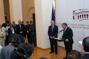 Արտգործնախարարն ընդունեց Եվրոպական շարժման նախագահ Փաթ Քոքսին
