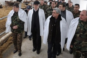 Սերժ Սարգսյանի այցը Արցախ